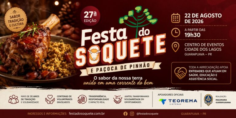 O sabor da nossa terra unido em uma corrente do bem – FESTA DO SOQUETE