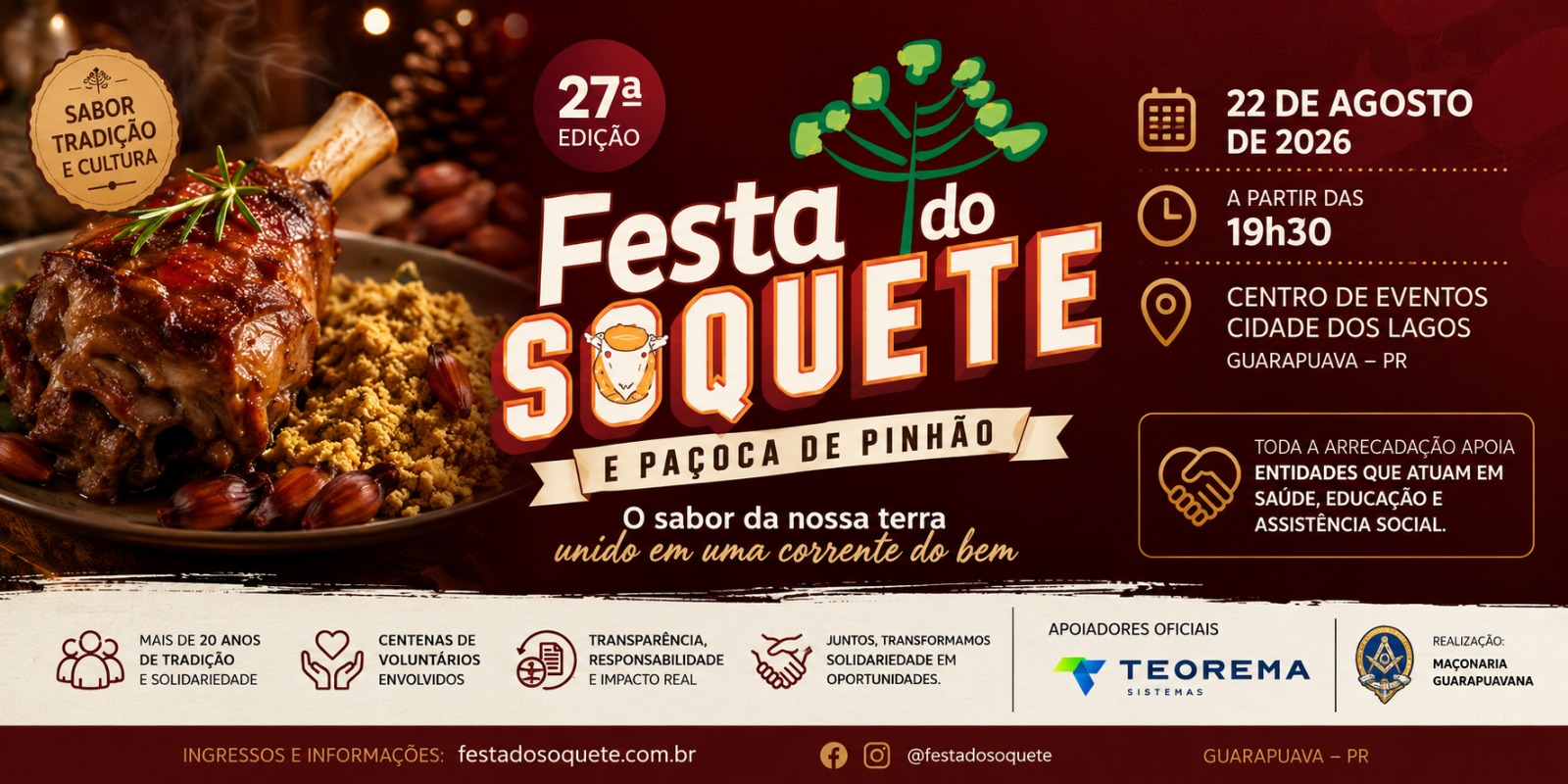 O sabor da nossa terra unido em uma corrente do bem – FESTA DO SOQUETE