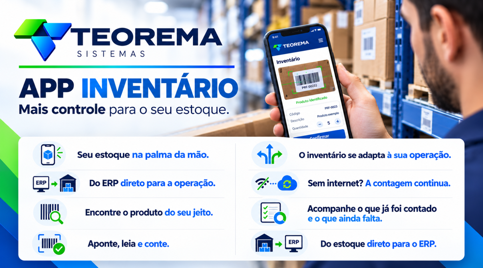 Novo App Inventário Teorema: o estoque na palma da mão