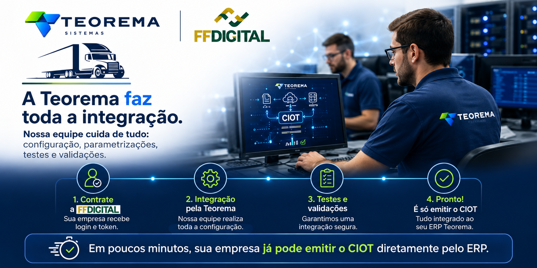 Emissão de CIOT integrada ao ERP Teorema