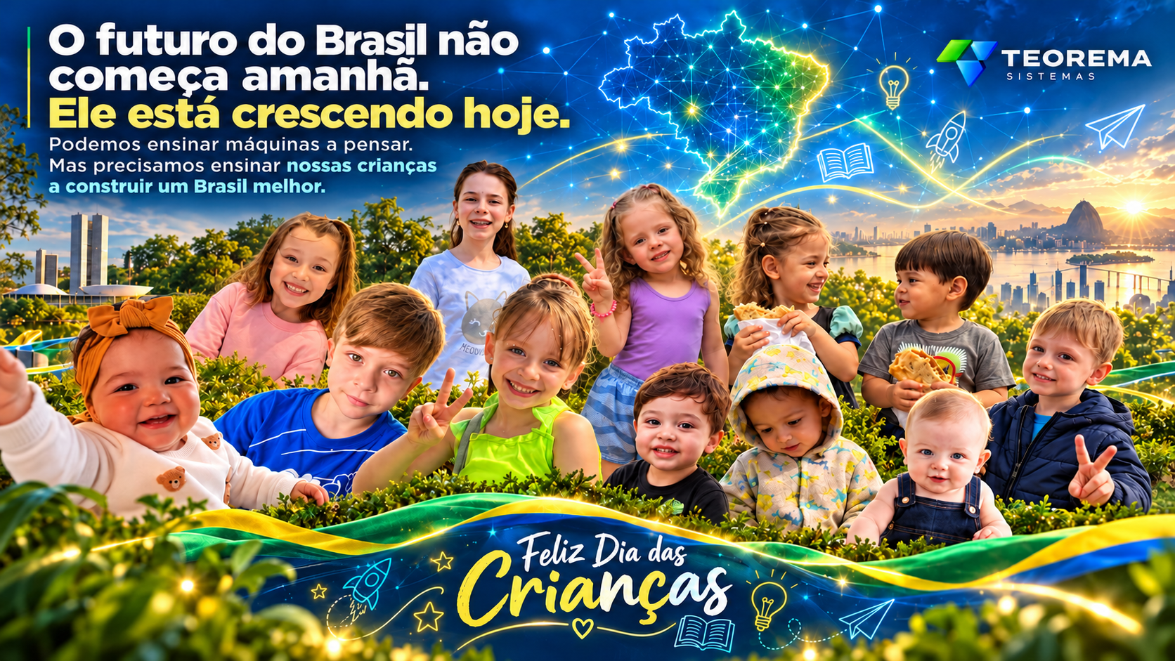 Podemos ensinar máquinas a pensar. Mas precisamos ensinar nossas crianças a construir um Brasil melhor.